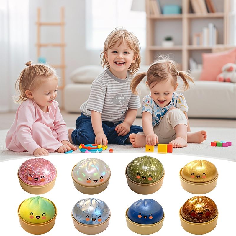 Dumpling Squishy Toys Stress Relief Decompression Toys Squeeze Mystery Dumplings Sensory Ball Party Gifts Anti Stress Props
