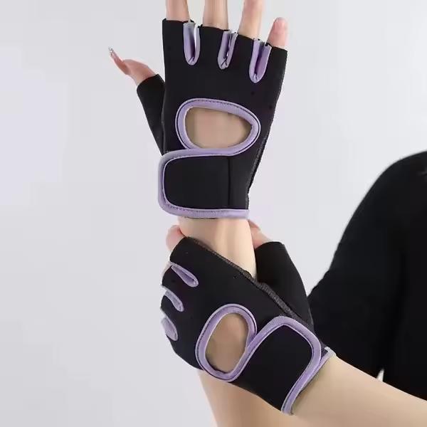 Custom Logo Neoprene Breathable Half Finger Workout Gloves for Bodybuilding Gym & Home Use-Non-Slip Lightweight Quick Drying