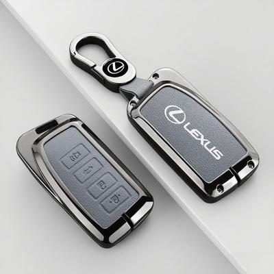 AAPC1 Zinc Alloy Leather Car Remote Key Case Cover Keychain For NX GS RX IS ES GX LX RC 200 250 350 LS 450H 300H Accessories