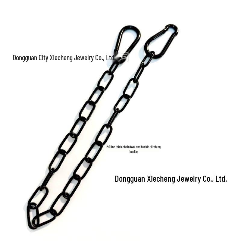 Fluorescent Black Metal Tag Chain 2.0mm/3.0mm for Sign and Lamp Hanging