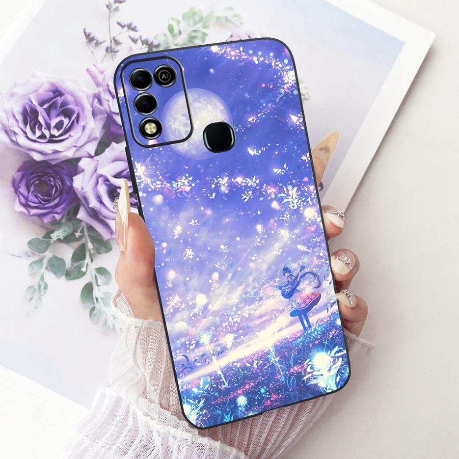 For Infinix Hot 11 Play Case Stylish Butterfly Tree Painted Cover Soft TPU Phone Case For Infinix Hot 10 Play X688C X688B Fundas
