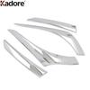 Car Rear Light Lamp Eyebrow Cover Trim For Mitsubishi Outlander 2016 2017 2018 Chrome Taillight Eyelid Molding Strip Accessories