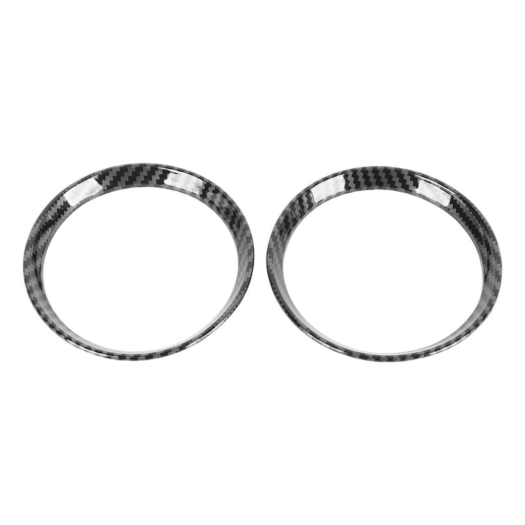 2 Stück Getränkehalter Panelabdeckung Kohlefaser Muster Kratzfest für Cooper R54 R55 R56 R60