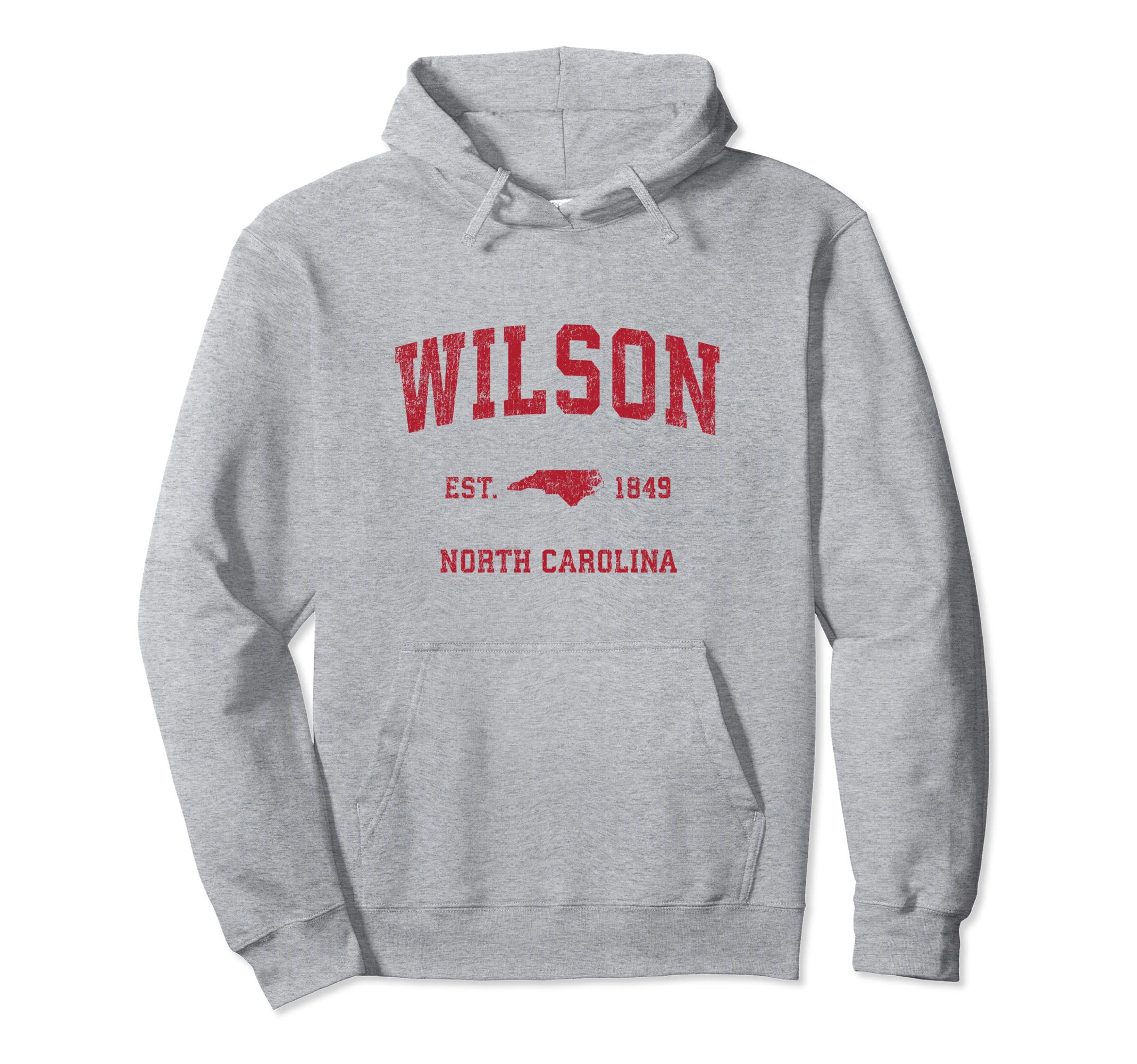 

Wilson North Carolina NC Vintage Sport Design Red Print Hoodie