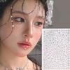 1PC Rhinestone Sticker, Synthetic Gemstone Hair Accessories Patch, Transparent Shiny Facial Rhinestone Sticker, Suitable for Hair and Facial Makeup