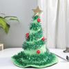 2 Stück Weihnachtsbaumhut Premium Nicht-Allergisches Material Festliche Party Requisite Einzigartiges Weihnachtskostüm-Accessoire für Familienfeier