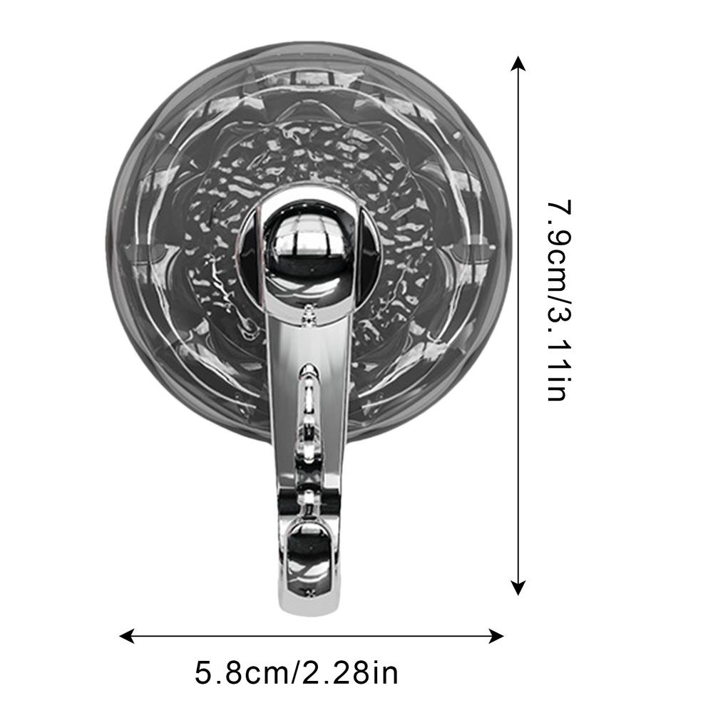 

Suction Cup Hooks Corrugated Vacuum Shower Hooks Removable Bathroom Towel Holder Reusable Vacuum Shower Hooks Multi-purpose For сірий колір