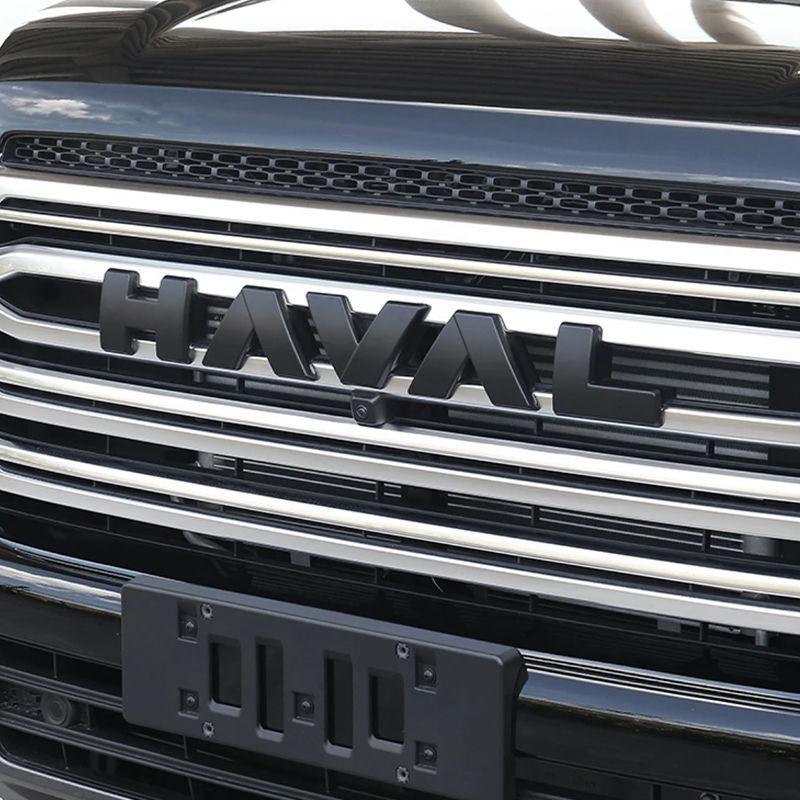 Car Front Network Black Logo Emblems For Great Wall Haval H9 2024 2025 Decorative Sticker Body Decal Exterior Grill Markings