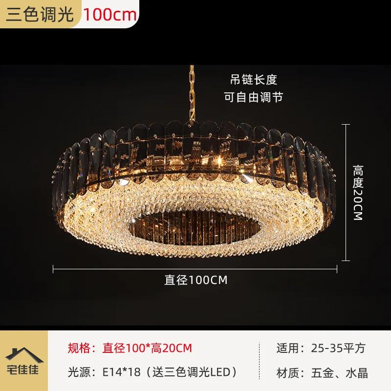 Top luxury crystal chandelier for living room luxury home decor modern cristal lamp dining room bedroom gold led light fixture