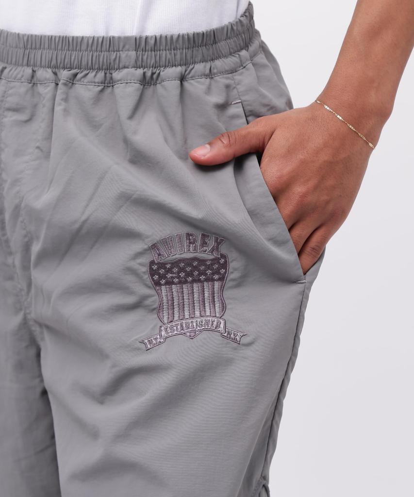 Avirex Nylon Piping Pants Men's Xl 410 Charcoal 783-5110024