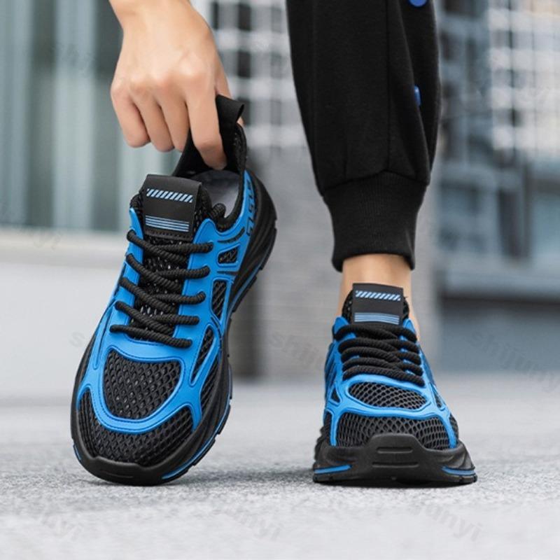 Fashion Men's Fashion Niche Designed Casual Sports Shoes 2025 New Spring Mesh Breathable Comfortable Versatile Low Top Platform sneakers