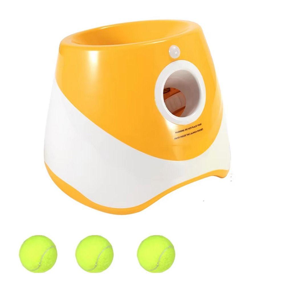 Automatic Dog Ball Launcher Creative Ball Throw Device Dog Elastic Ball Toys  Indoor/Outdoor