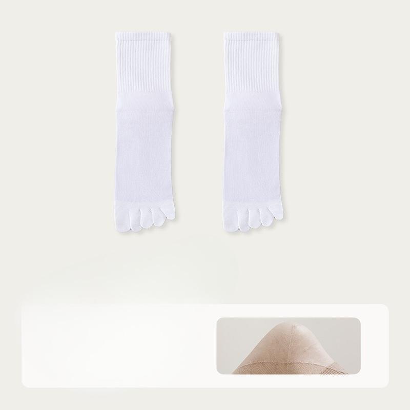 

Men s Autumn and Winter Cotton Heel Gel Moisturizing Anti Cracking Antibacterial Socks 1 pair белый