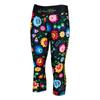 Women's Folk Sports Leggings 2 3/4 XS Black