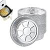 Air Fryer Sheets Liners 50 Pieces Aluminum Foil Inserts Round Oil-proof Air Fryer Basket Liner for Bakeware Microwave Toaster