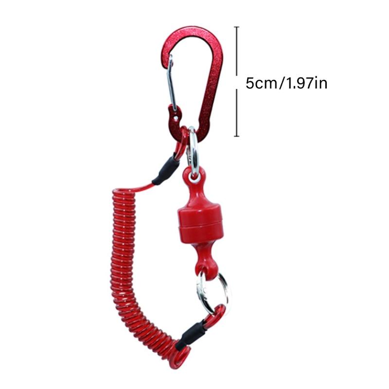 Secure Tool Holder Magnetic Carabiner Elastics Cord for Hiking Accessories Quickly Release Mechanism