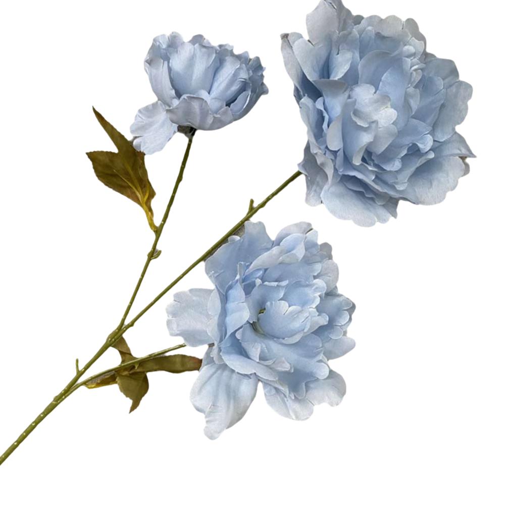 3 Heads Lifelike Flowers Multicolor Faux Flower Peony Peony Artificial Flower  Home Decoration