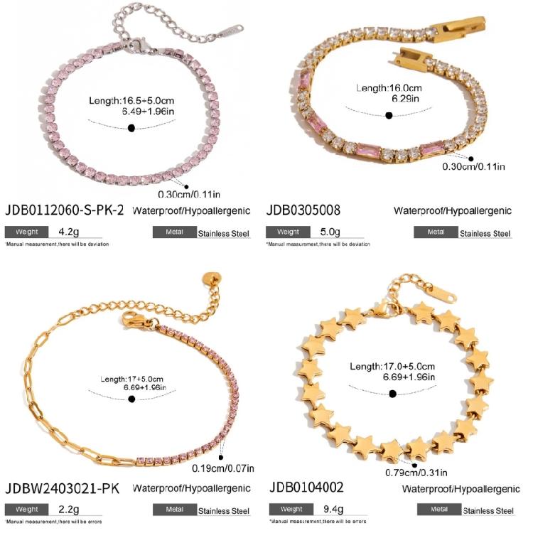 Versatile Length Heart Charm Bracelet Crafted With Allergy Friendly Stainless Steel And Sparkling Cubic Zirconia Stones