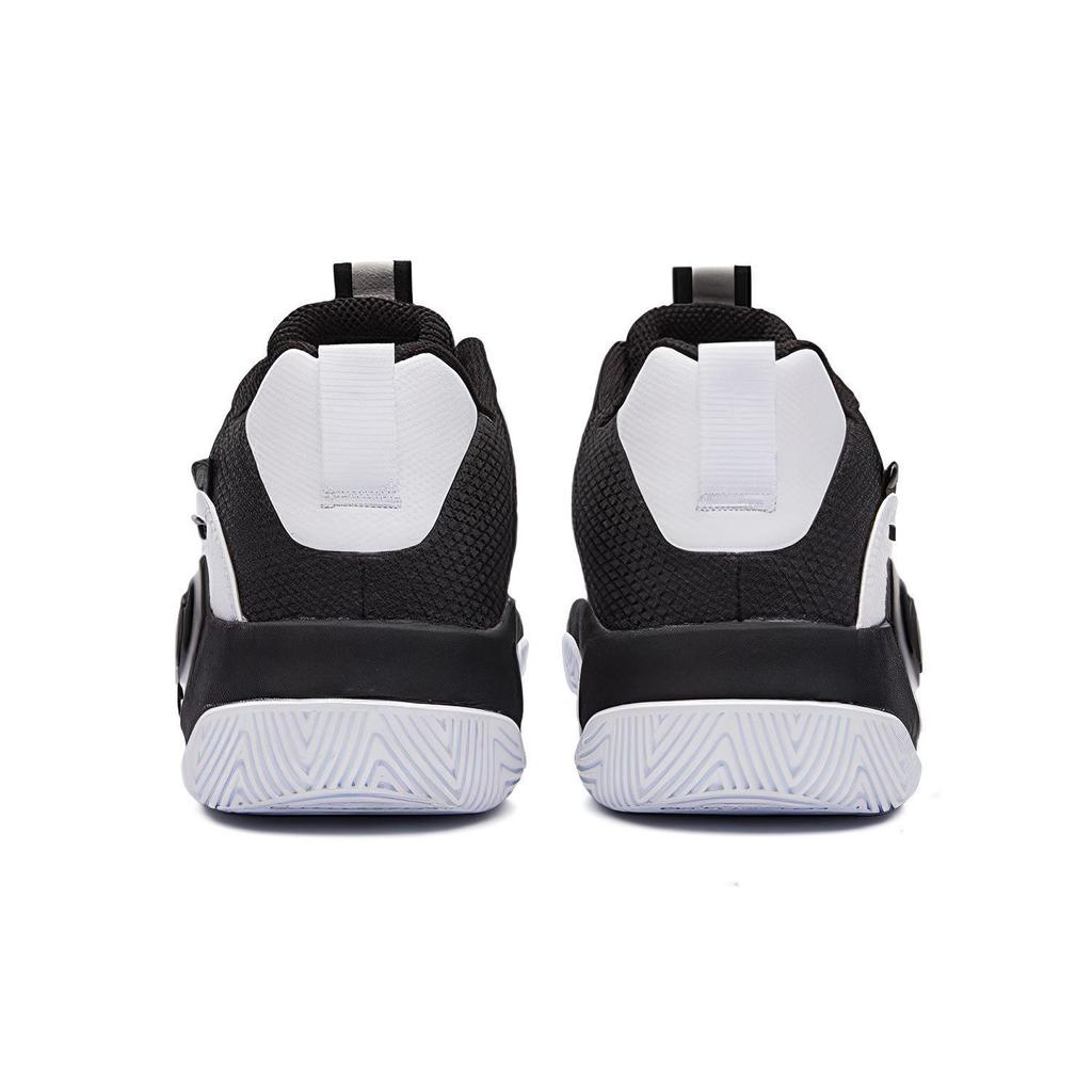 361 Ag Volley Cushioning Slip Resistant Abrasion Resistant Mid Top Basketball Shoes Men's White Black 672131113-2