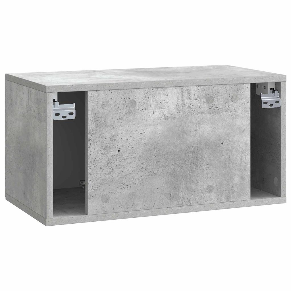 Wall Mounted TV Cabinet Concrete Grey 59.5 x 31 x 30 cm