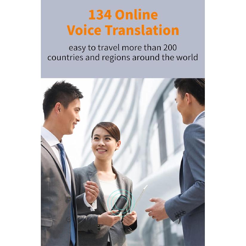 Language Translator Pen, AI Smart Translation Pen with 3 in Screen, 134 Online Voice Translations, Real Time Portable Scan Translation Pen for