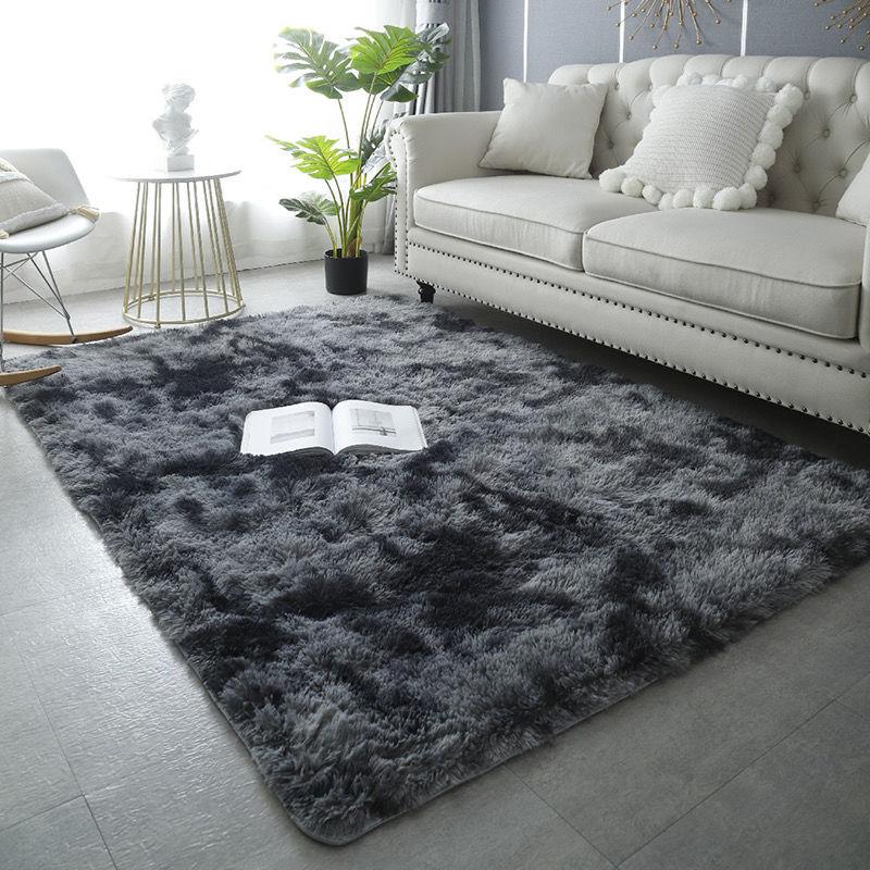 Plush Carpet Bedside Carpet Living Room Fully Covered Large Area Carpet Homestay Mat