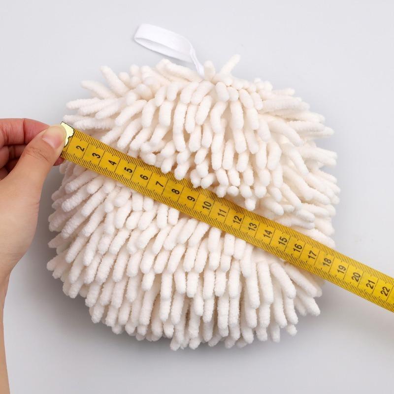 17x17cm Soft Snow Neil Rubbing Handball Hanging Type Absorbent Quick Drying Towels Kitchen and Bathroom Hanging Ring Type Ultra-fine Fiber Towel Ball