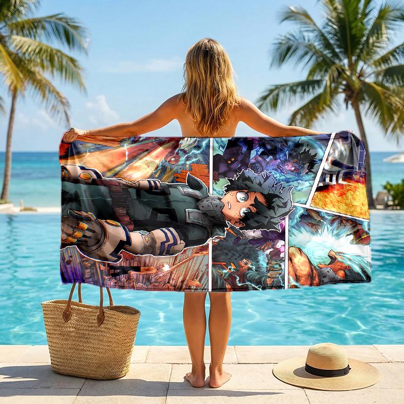 Deku Fashion Beach Towel: Ideal for Summer Adventures Soft, absorbent and quick drying suitable for swimming and bathing
