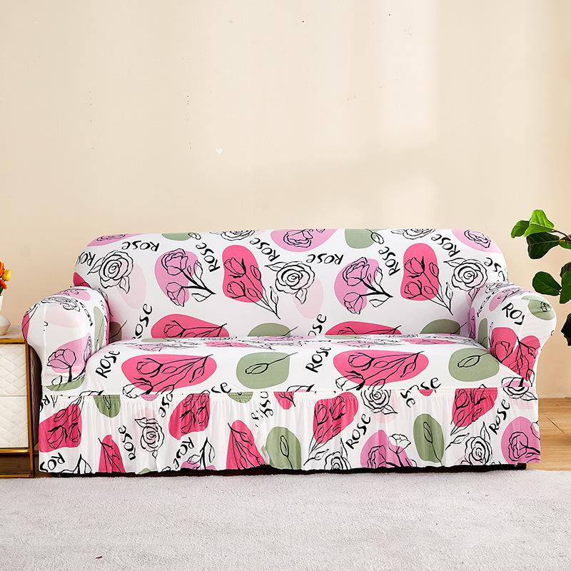 New Sofa Cover One Piece Elastic Universal Cover Two Person Universal Anti Cat Scratch and Dust Proof Sofa All Inclusive Cover