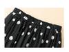 2025 Polka Dot Quilted A-line Women's Skirt - Black, Warm, Trendy, Autumn/Winter
