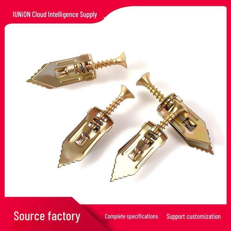 Colored Zinc Aircraft Expansion Screw for Drywall and Fiber Cement Board