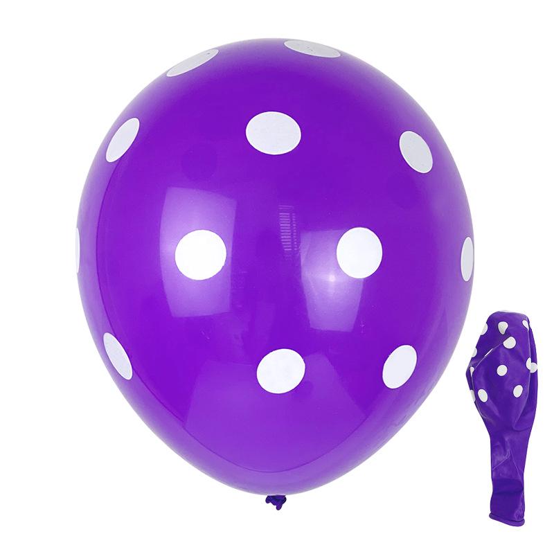 12-Inch Polka Dot Latex Balloons for Birthday, Wedding & Celebration