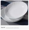 Jingdezhen High-Value White Porcelain Tableware Set: Underglaze Color Relief Bowl and Plate Collection