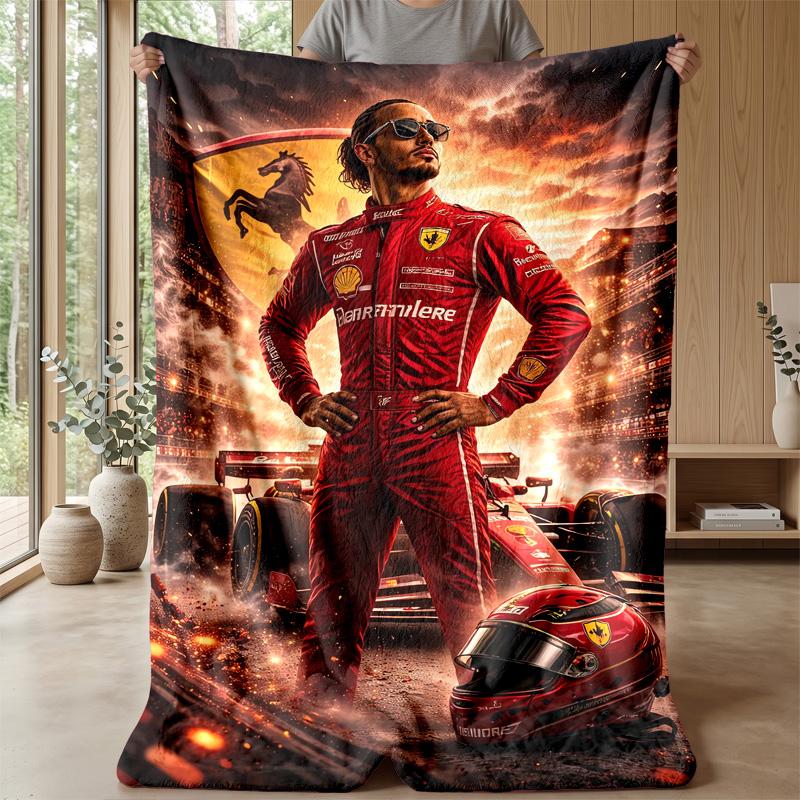 Coperta in Pile Flanella Lewis Hamilton Coperta Calda e Accogliente per Divano Letto Viaggio Uso Stagionale
