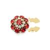 Rhinestone Button Cover Decorative Button Embellishment Button Flower Button Cover for Jewelry Craft Decoration