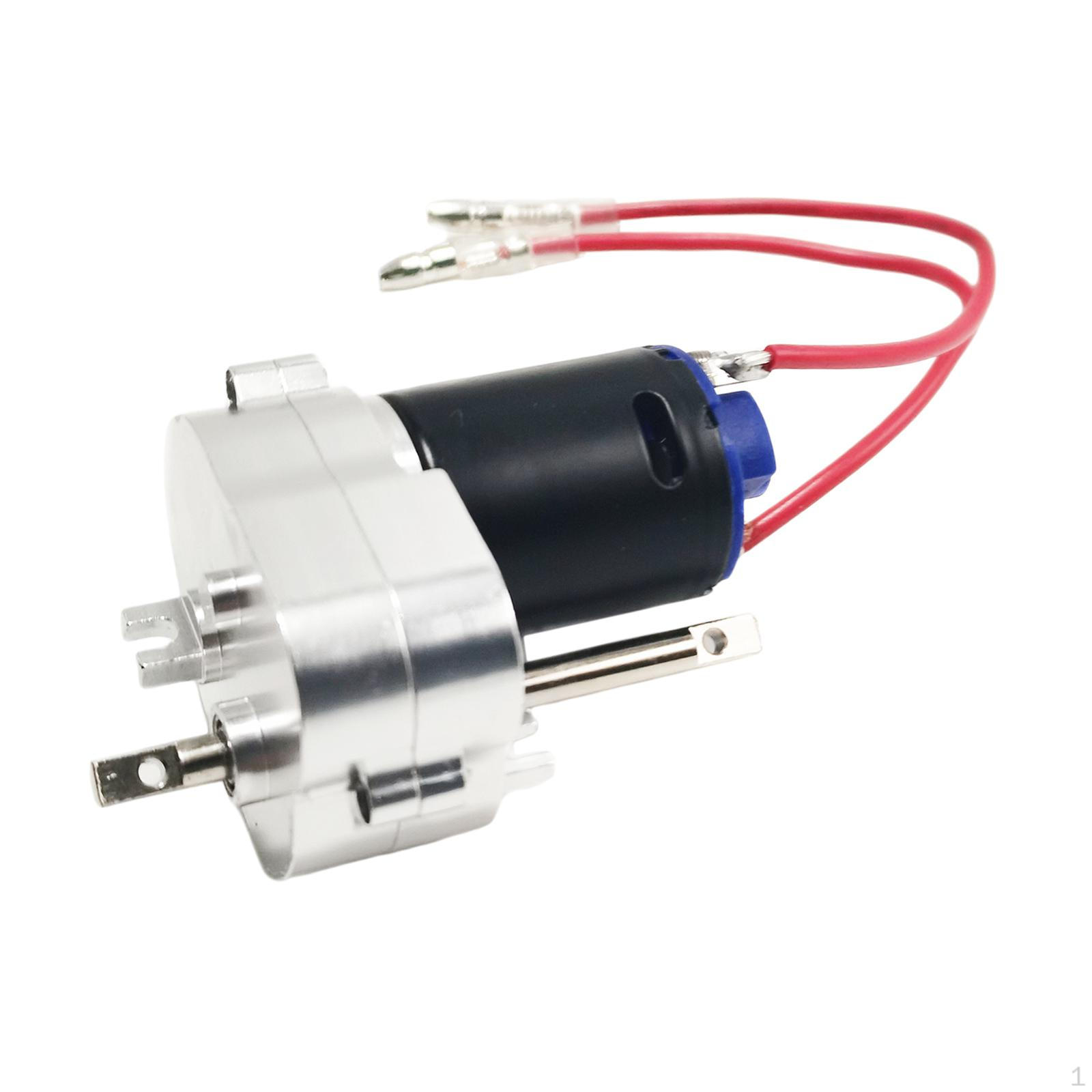 

370 Gearbox Accessory for Remote Control Cars, 4mm Plug, Fits MN78 MN82 MN168 срібний