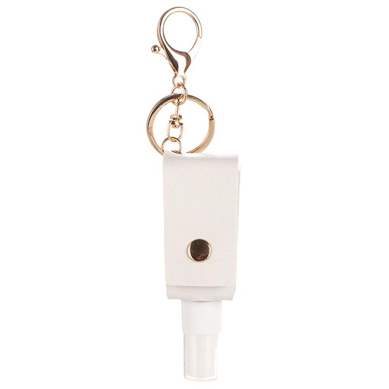 Sticluță 30 ml Gel dezinfectant pentru mâini Mini Sticluță cu gel hidroalcoolic pentru mâini Breloc din piele PU Mini dozator de săpun Sticluță de depozitare reutilizabilă