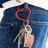 Elegant Engraved Heart Keychain Buckle Rustproof Zinc Alloy Creative Accessory For Keys Backpack Jewelry Gift