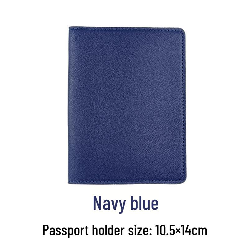 Customizable PU Leather Passport Holder & Luggage Tag Set with Paper Card Inclusion
