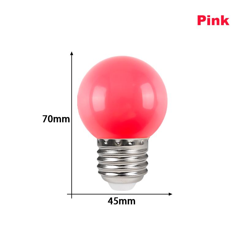 10 stk LED-pære E27 LED-lampe 3W 1W AC 220V Lyspære Kald Varm Hvit Mer Farge Lampada LED Spotlys Bombilla Hjemmedekor Liten Lyspære