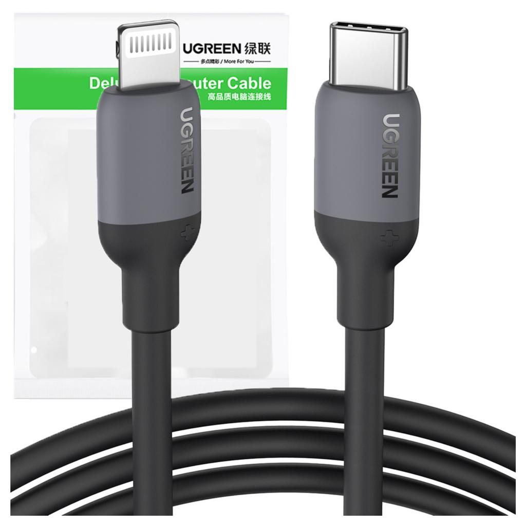 Kabel USB-C na Lightning Ugreen US387, 1M (Černá)