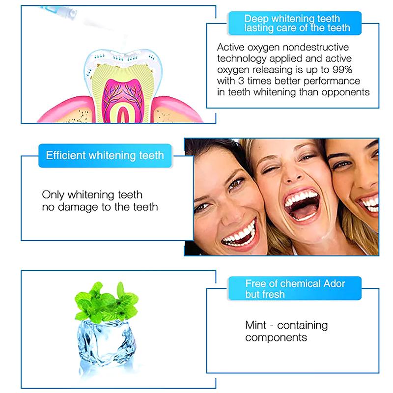 3Ml Teeth Whitening Stain Remover Brightening Gel Pen Effective Remove Plaque Stains Oral Teeth Care Pen Teeth Whitening Tools
