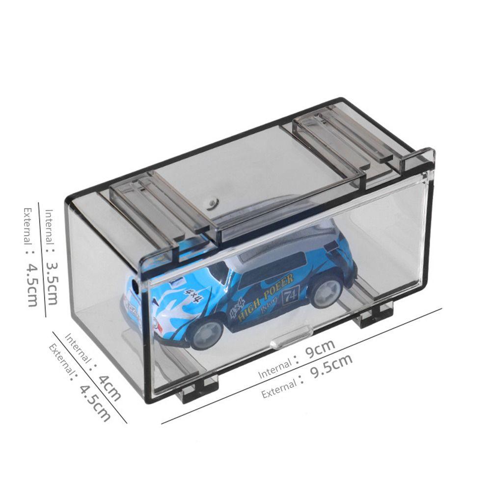 Transparent 1:64 Model Cars Display Box 1 Grids Dustproof Storage Box Acrylic Display Rack