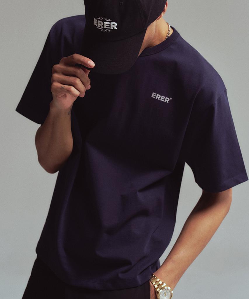 ERER [Un] Basic Logo T-Shirt Navy