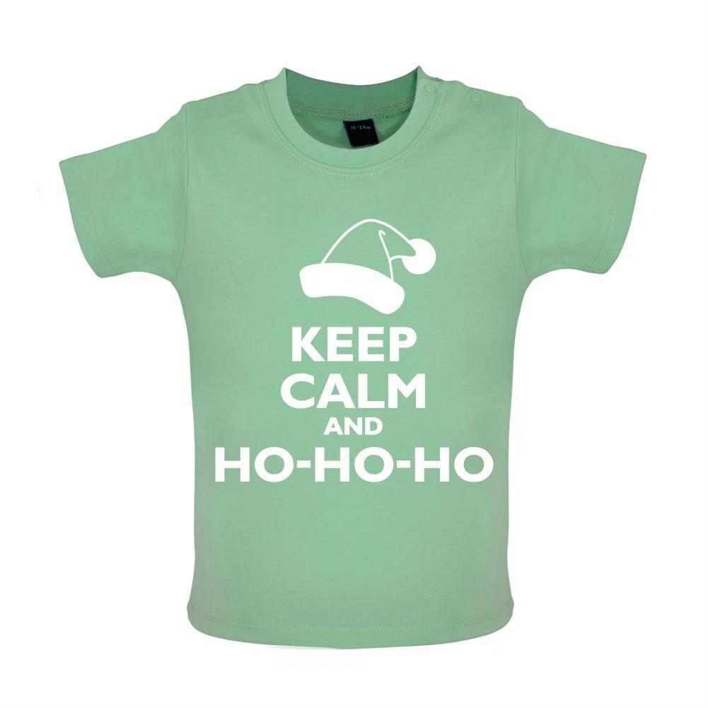 Keep Calm and Ho Ho Ho - Baby Kids Boys Girls Unisex T-Shirt / Babygrow - Santa Christmas Xmas Funny 150