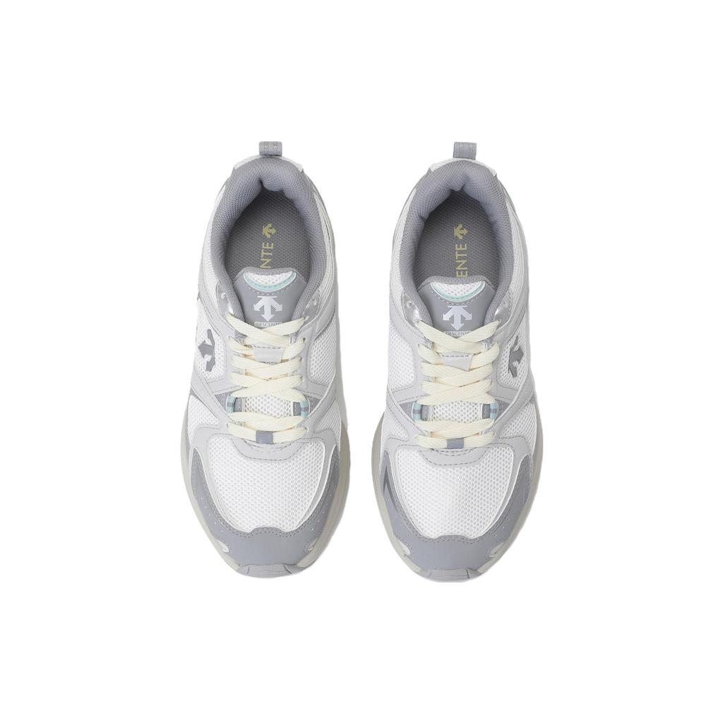 DESCENTE Monster-Run Comfortable Versatile Wear-Resistant Breathable Low-Top Casual Shoes Unisex Sneaker Gray SO323LCR71-GRAY