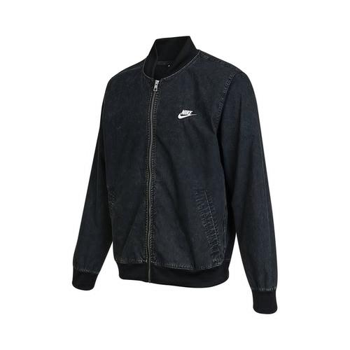 Nike Sportswear Club+ Men s Washed Zip-Up Jacket Black DQ4590-010 S чёрный