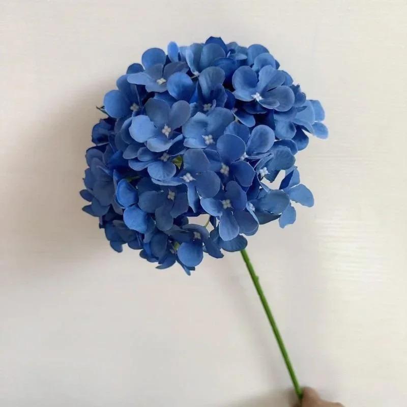 

1 Pcs Single Head Large Hydrangea Simulation Flower Purple Wedding Hall Floral Art Guide Flower Arrangement Soft Props