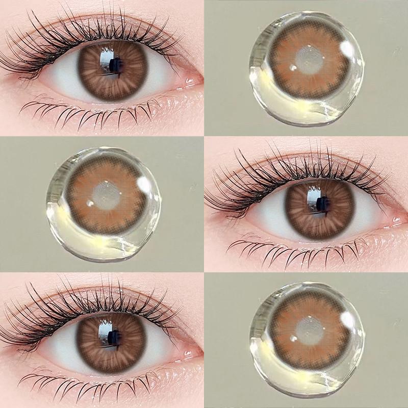 EYESHARE 2pcs CYPRUS Contact Lenses for Eyes Colored Natural 14.2mm Softlens Graded 0.00 Eye Contacts