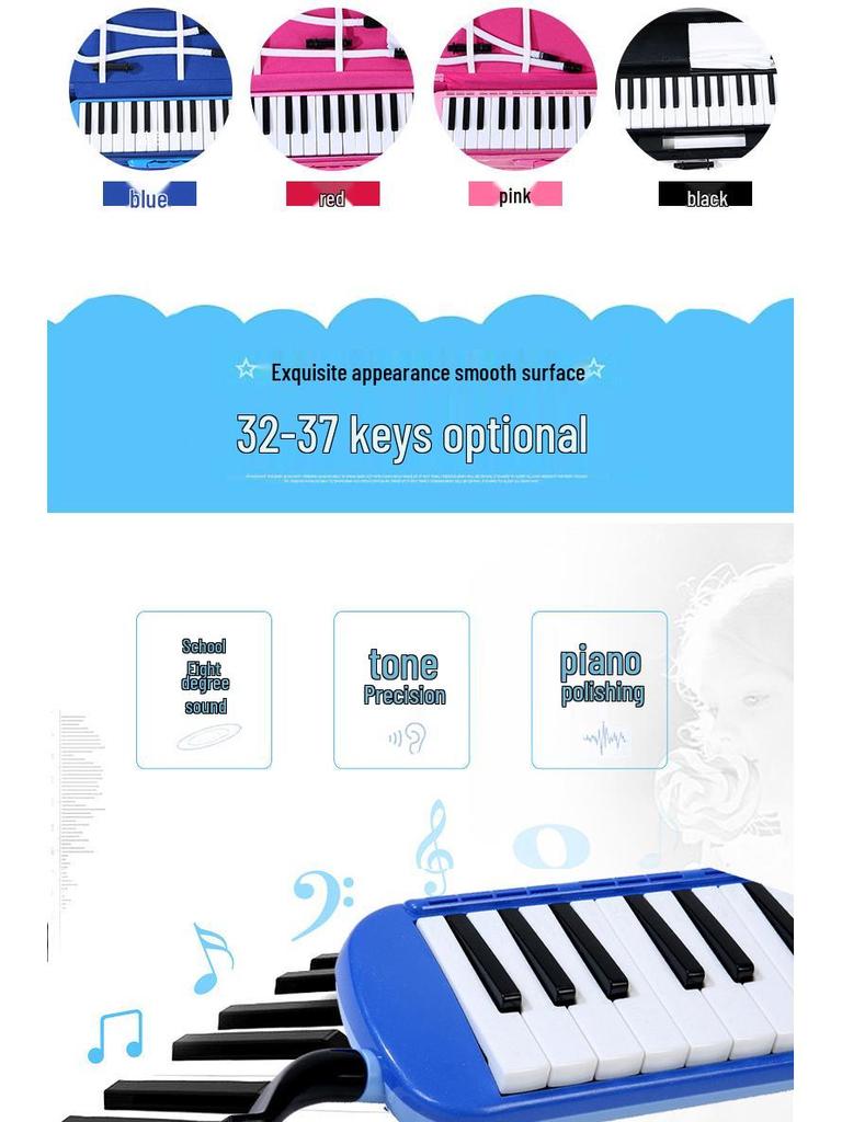 מפוחית 37 קלידים Meodica: פהאור למתחילים לילדים ומבוגרים